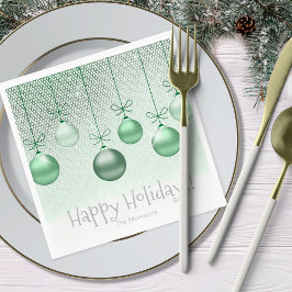Juldekorationer Gröna ID251  Pappersservett
