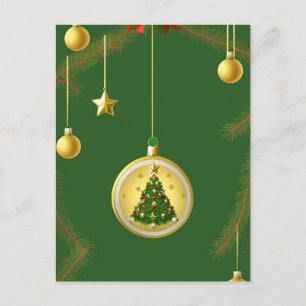 Juldekorationer Helg Vykort