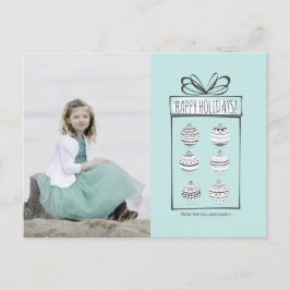 Juldekorationer Högtidlig Fotopostkort Helg Vykort