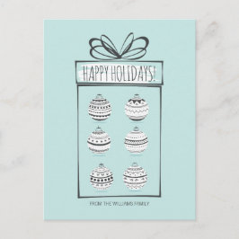 Juldekorationer Högtidlig Julkort Helg Vykort