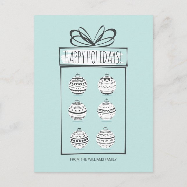 Juldekorationer Högtidlig Julkort Helg Vykort (Framsida)