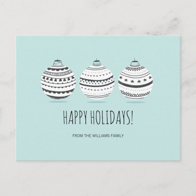 Juldekorationer Högtidlig Julkort Helg Vykort (Framsida)