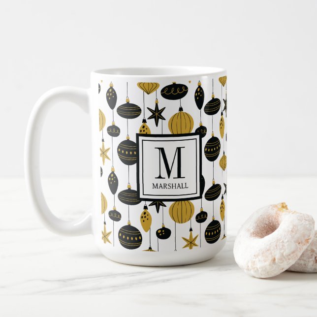 Juldekorationer Initial Namn Högtid Kaffemugg (Med munk)