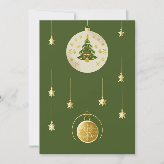 Juldekorationer Julkort (Framsida)