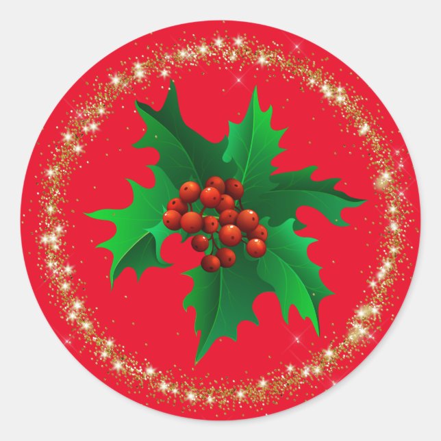Juldekorationer Klistermärken (Framsida)