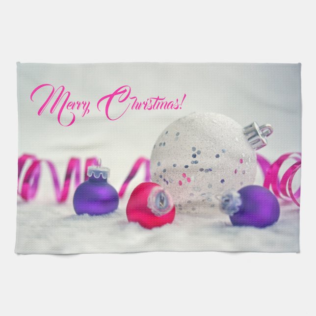 Juldekorationer kökshanddukar (Horisontell)