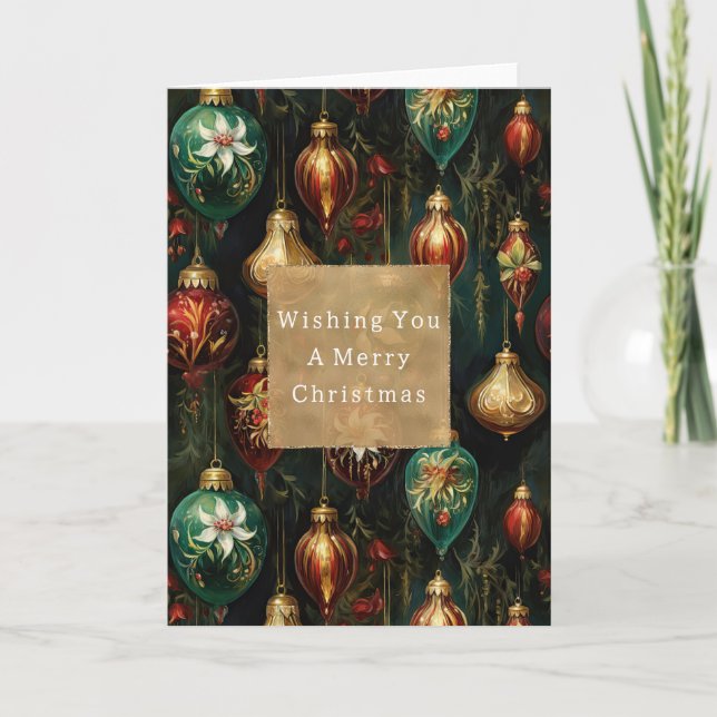 Juldekorationer Kort (Framsida)