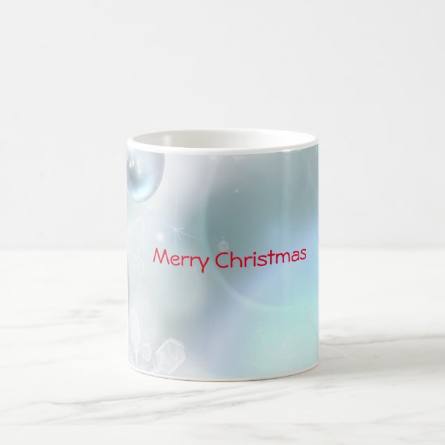 juldekorationer och snöflingor kaffemugg (Center)