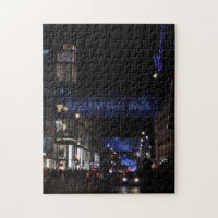 Juldekorationer, Oxford Street, London UK