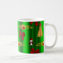 Juldekorationer på Grönt Kaffemugg