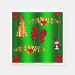 Juldekorationer på Grönt Pappersservett