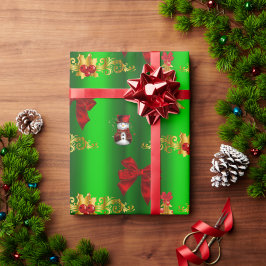 Juldekorationer på Grönt Presentpapper