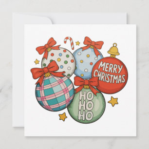 Juldekorationer slinga God Jul Ho Snömannen Julkort