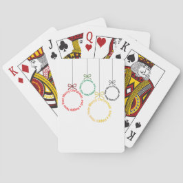 Juldekorationer Textdesign Casinokort