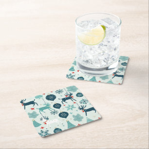 juldekorationer underlägg papper kvadrat