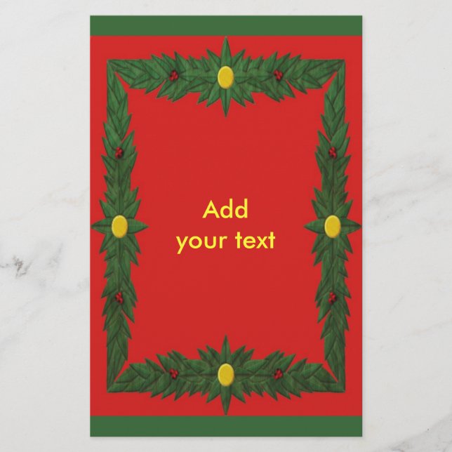 Juldekorationsflyer Flygblad (Framsidan)