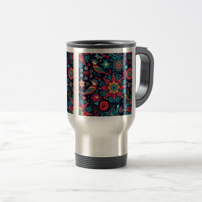 Juldekorativa Mönster Travel/Mugg, Resemugg (Framsida höger)