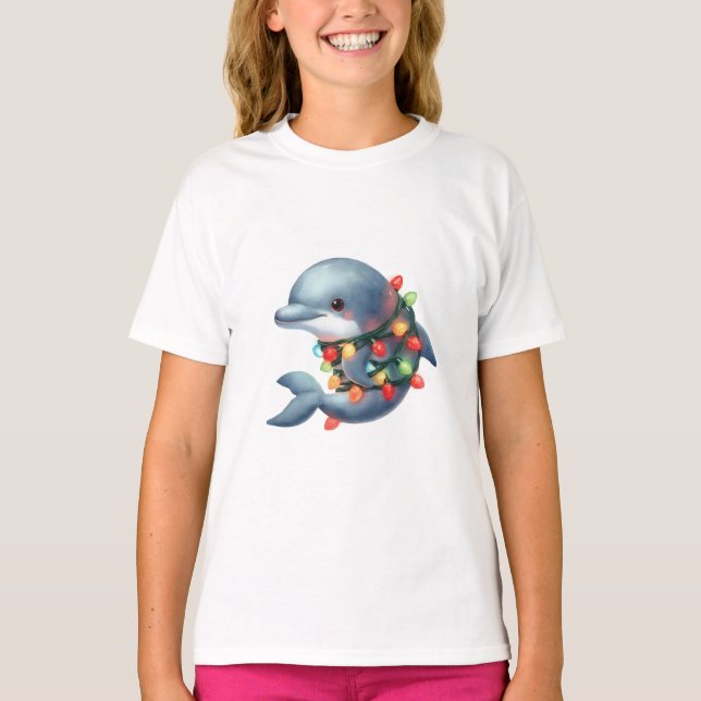 Juldelfin T Shirt (Framsida)