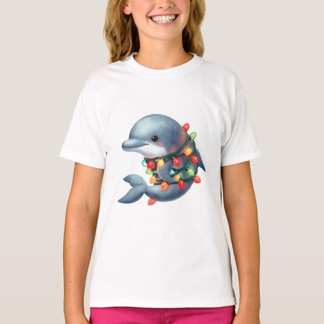 Juldelfin T Shirt (Framsida)