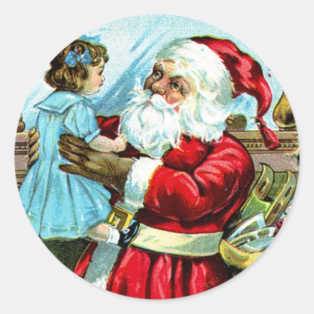 Juldelit Runt Klistermärke (Framsida)