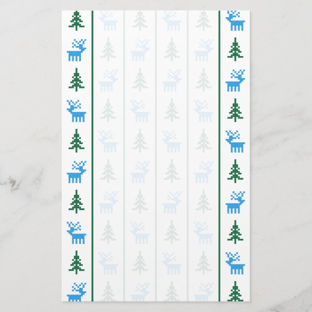 Juldeller och Julgranar Brevpapper (Framsida)