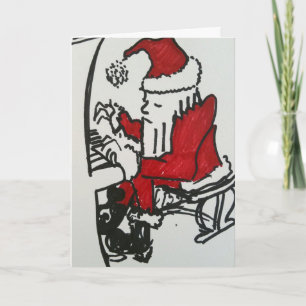 Juldeppighetpiano Helgkort
