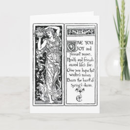 Juldesign av Walter Crane Helgkort