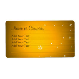 Juldesign - etikett fraktsedel