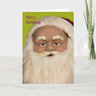 Juldesign för äldre män med tomten helgkort