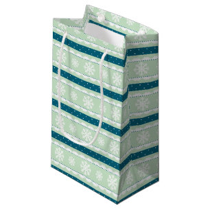 Juldesign för Cute Light Mint White Snöflingor