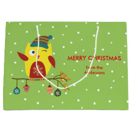 Juldesign för personlig Cute Winter Uggla