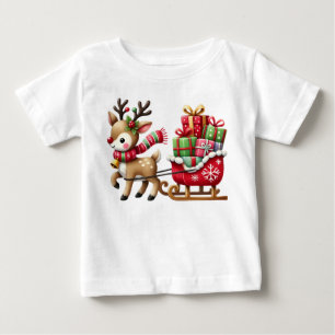 Juldesign för Rener och Sleigh T Shirt