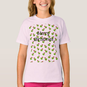 Juldesign för tennis Player T Shirt
