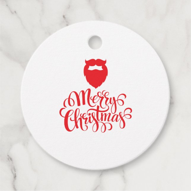 Juldesign, julskägge gåvor etiketter (Framsida)