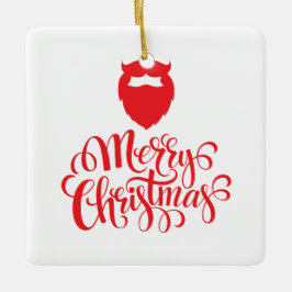 Juldesign, julskägge julgransprydnad keramik