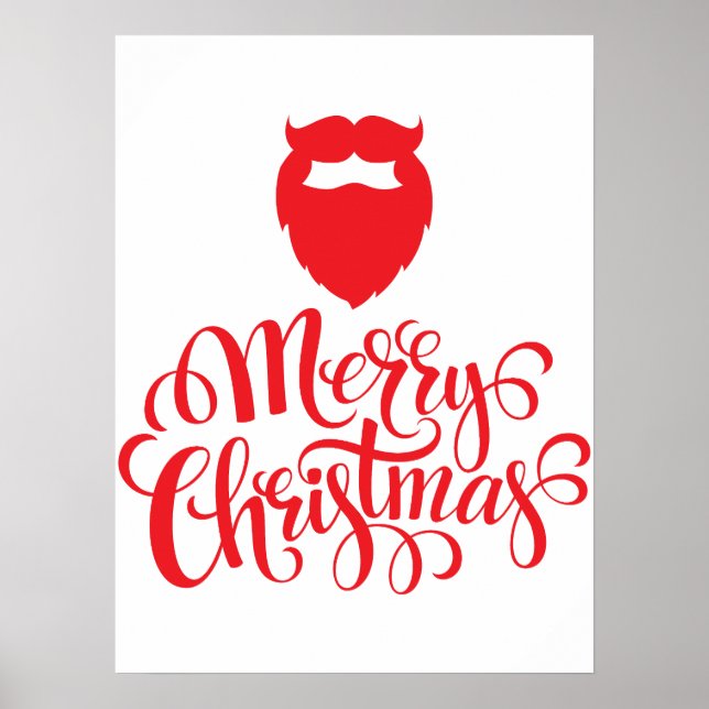 Juldesign, julskägge poster (Framsidan)