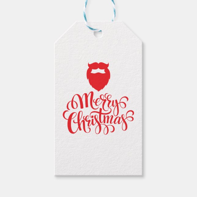 Juldesign, julskägge presentetikett (Framsidan)