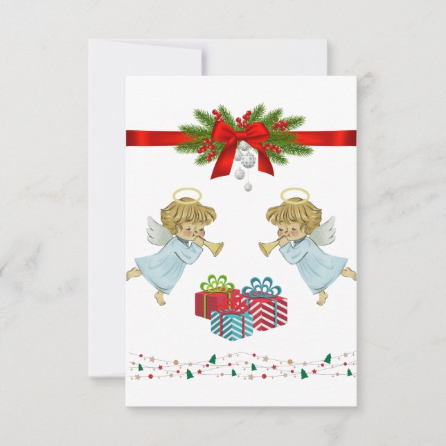 Juldesign med änglar (Framsida)