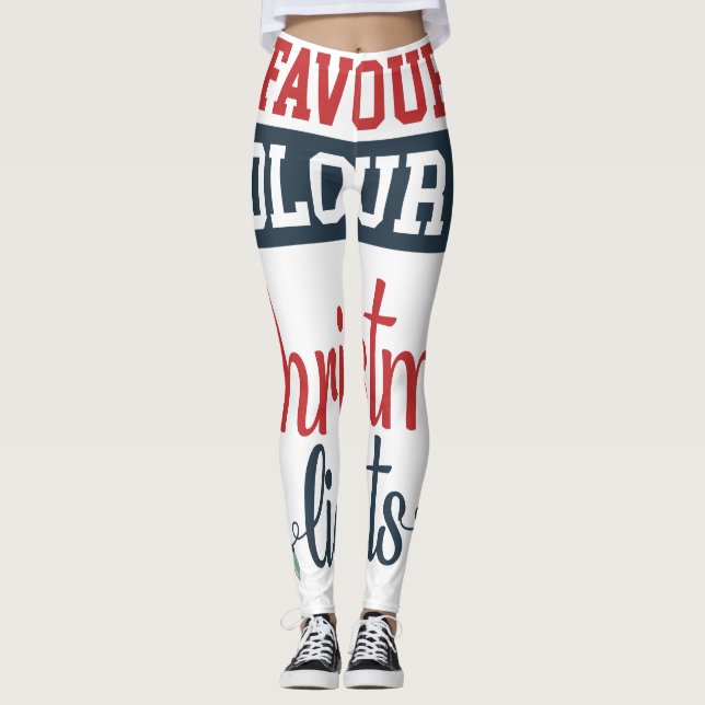 Juldesign med ljus leggings (Framsida)