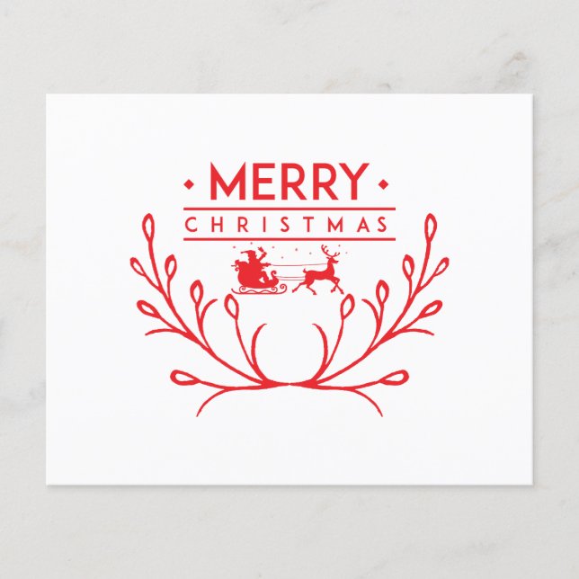 Juldesign med renar (Framsida)