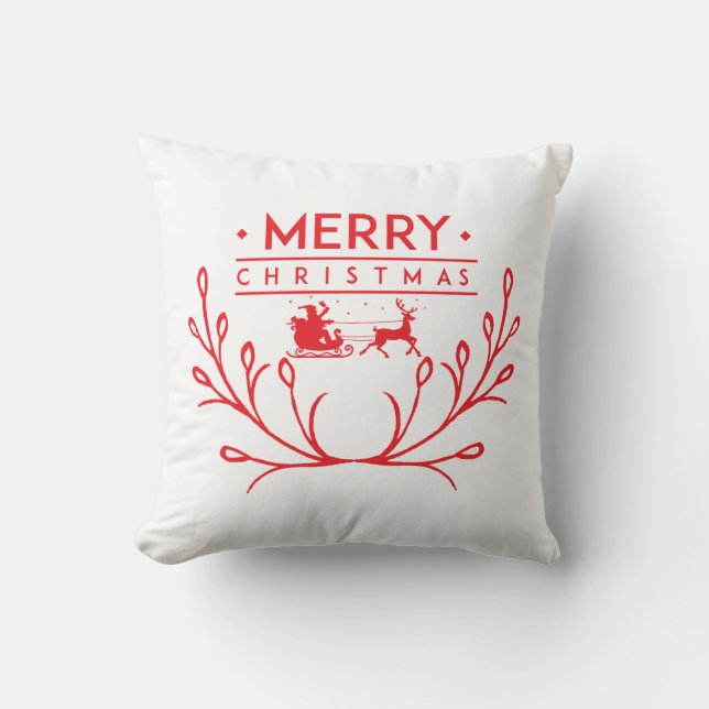 Juldesign med renar kudde (Framsida)