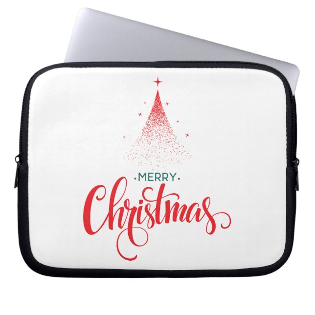 Juldesign med stjärnor laptop fodral (Framsidan)