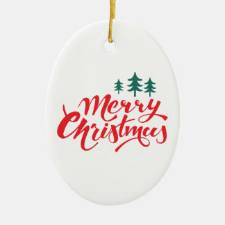 Juldesign med träd julgransprydnad keramik