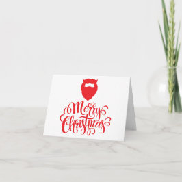 Juldesign Santabård Kort