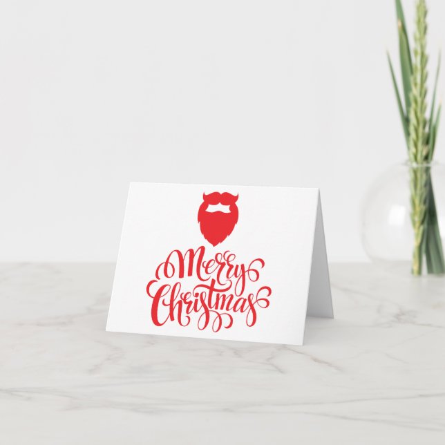 Juldesign Santabård Kort (Framsida)