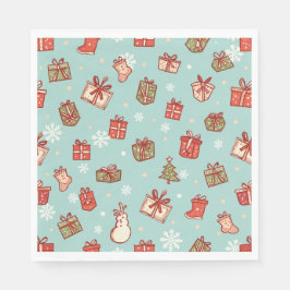 Juldesign servetter