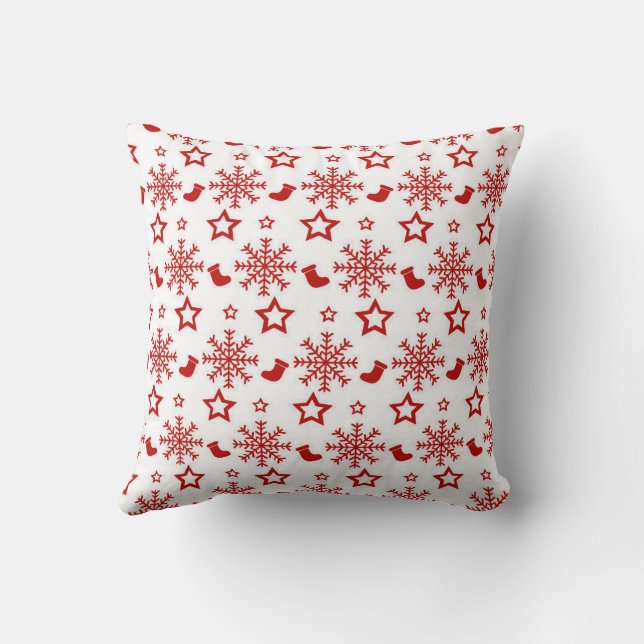 Juldesign Snöflingor dekan Kudde (Baksida)