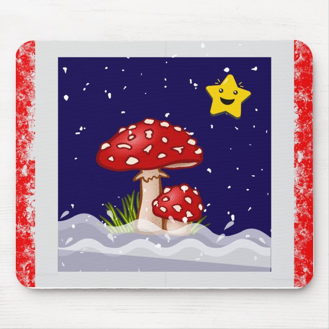 Juldesign svamp  musmatta (Framsidan)