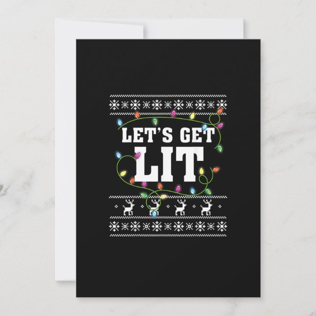 Juldesigncitat - Låter oss bli upplysta Julkort (Framsida)