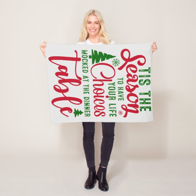 Juldesignsäsongen för val fleecefilt (På plats)